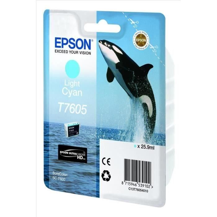 EPSON SURECOLOR SC-P600 Cartucho cian claro 3 EPSON SURECOLOR SC-P600 Cartucho cian claro 3
