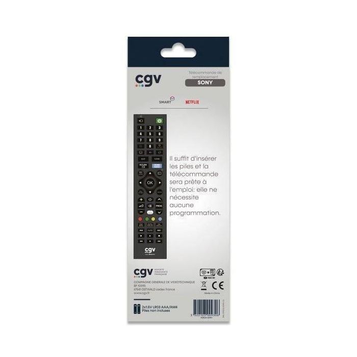 Mando a distancia de repuesto - Términos y Condiciones Generales - FIDELIO Sony - Para televisores Sony - Sin programación - Listo para usar 2 Mando a distancia de repuesto - Términos y Condiciones Generales - FIDELIO Sony - Para televisores Sony - Sin programación - Listo para usar 2