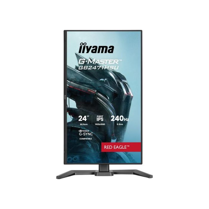 Iiyama GB2471HSU-B1 Monitor Gaming 23.8" QHD 2560x1440, 240Hz, 0.3ms, IPS, FreeSync Premium, Negro 1