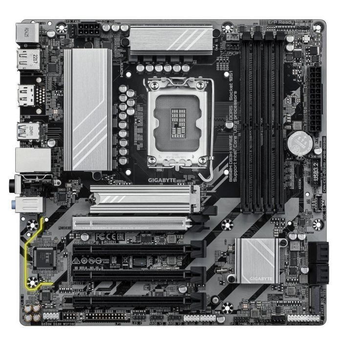 Gigabyte B860M DS3H WIFI6E Placa Base Micro ATX Socket LGA1851 DDR5 para Intel Core Ultra, LAN 2.5G, PCIe 5.0, 2x M.2 1 Gigabyte B860M DS3H WIFI6E Placa Base Micro ATX Socket LGA1851 DDR5 para Intel Core Ultra, LAN 2.5G, PCIe 5.0, 2x M.2 1