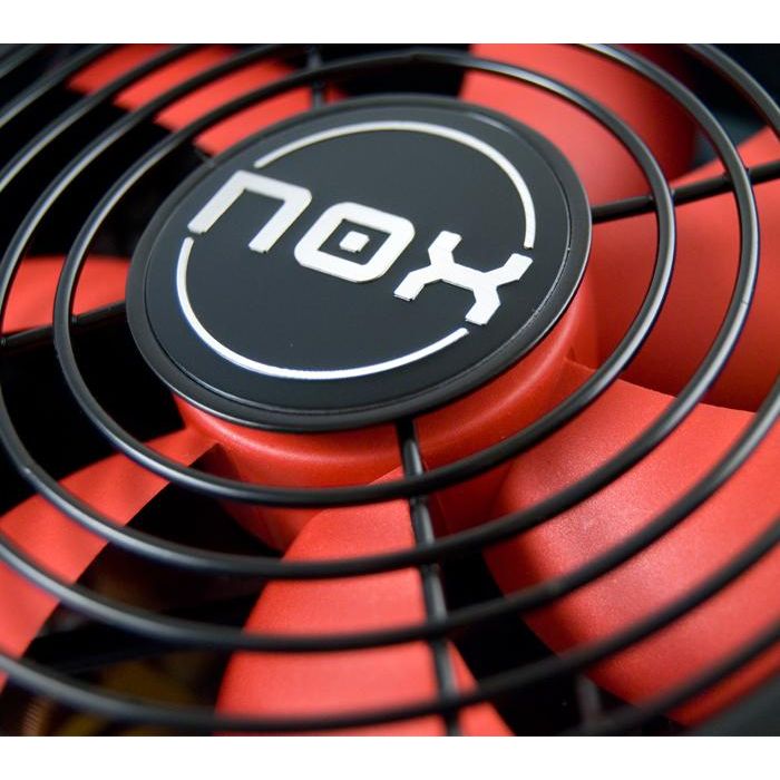 NOX NXS650 Fuente de Alimentación ATX 650W PFC Activo 87% Eficiencia, Ventilador 140mm Rojo, Ultra Silenciosa, Compatible Multi-GPU 1