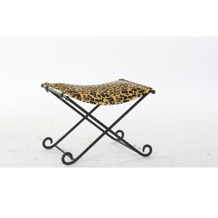 Reposapies Colonial DKD Home Decor Marron Negro 45 x 41 x 55 cm Reposapies Colonial DKD Home Decor Marron Negro 45 x 41 x 55 cm