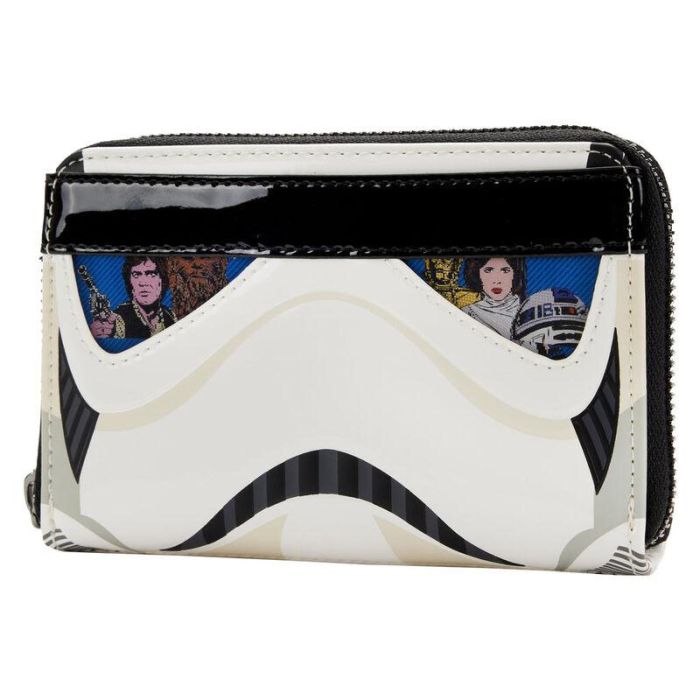 Loungefly Cartera Lenticular Stormtrooper Star Wars Billetera Vegana con Cremallera 15x10cm 2