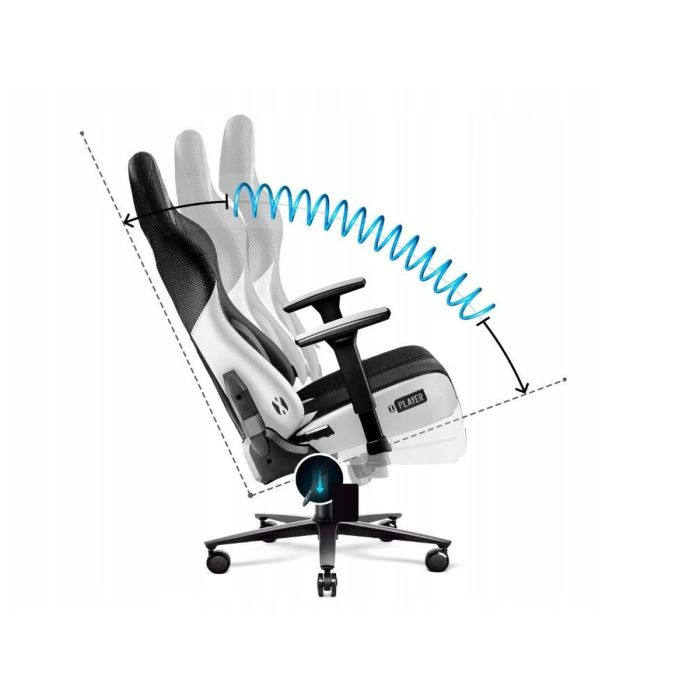 Silla Gaming Diablo Chairs DiabloX-PLAYER 2.0 Blanco Negro 4 Silla Gaming Diablo Chairs DiabloX-PLAYER 2.0 Blanco Negro 4