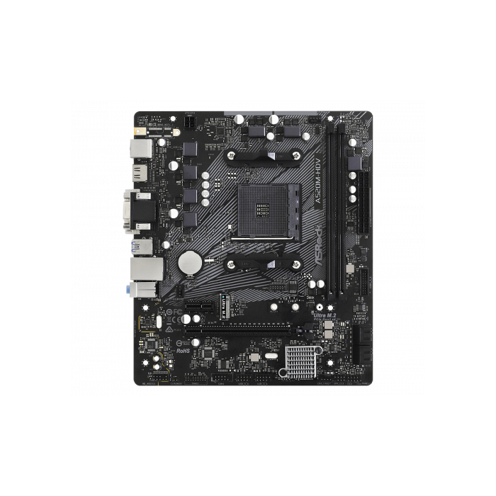 ASROCK Placa Base A520M-HDV AMD AM4 DDR4 Micro ATX Compatible con AMD Ryzen 1