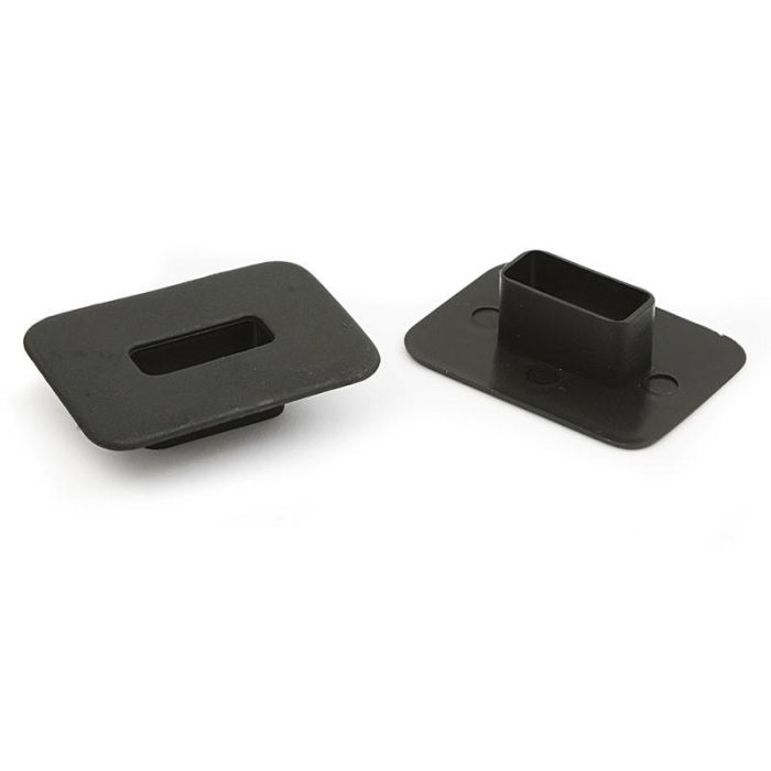 Q&Q 9030.56 451.253 Tapa de Plástico Negra para Cajetín de Resortes Compás para Cabeceros de Sofás