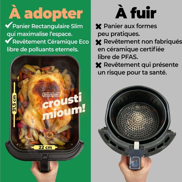 Freidora de Aire Bourgini 184172 Negro 8 L 3