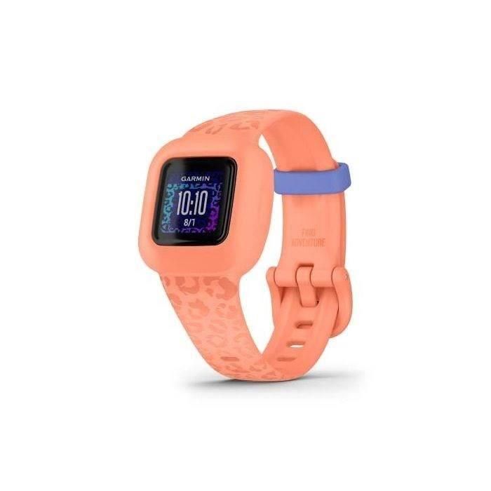 GARMIN - Rastreador de actividad para niños VIVOFIT JR3 - Leopard Peach