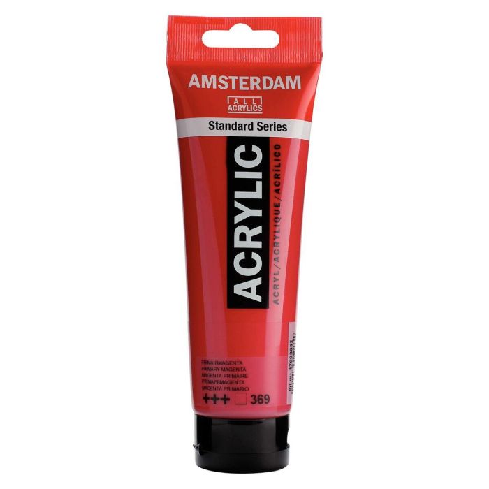 Pintura acrílica Talens Amsterdam Magenta 120 ml (3 Unidades) 1