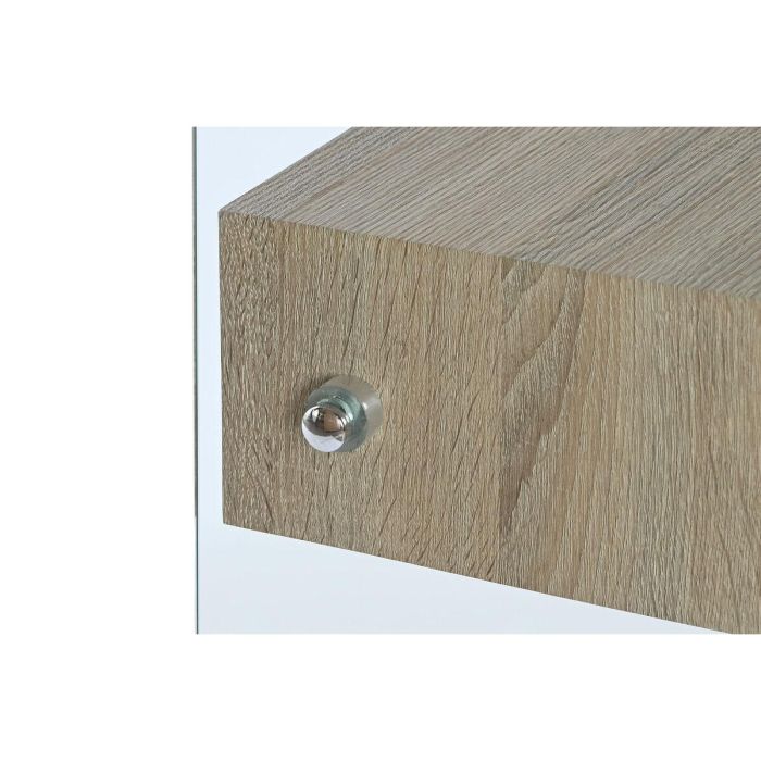 Consola DKD Home Decor Transparente Marrón claro Cristal Madera MDF 120 x 35 x 80 cm 6