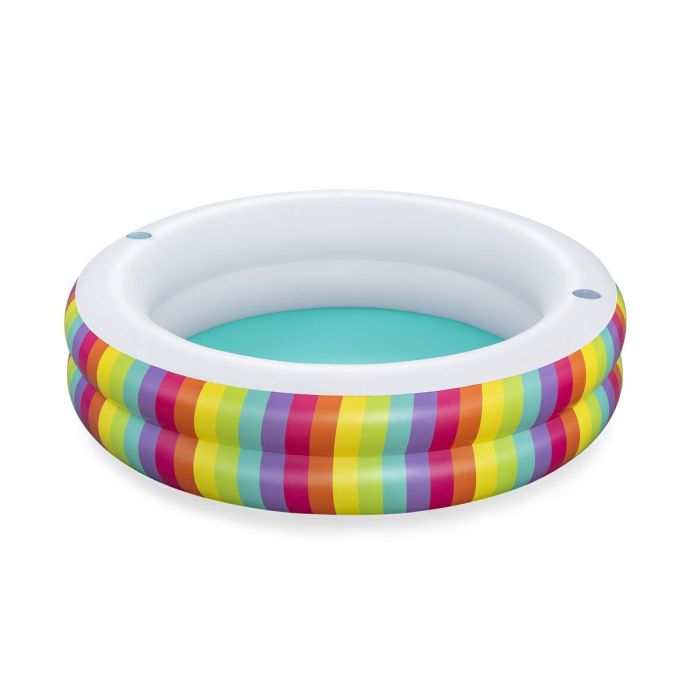 Bestway Piscina Infantil 2 Aros Arcoiris 206x206x51 cm +6 Años Jardin 54443 10 Bestway Piscina Infantil 2 Aros Arcoiris 206x206x51 cm +6 Años Jardin 54443 10