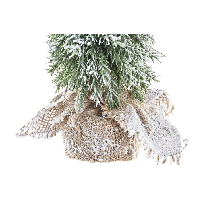 Arbol Navidad Tradicional DKD Home Decor Verde Blanco 20 x 28 x 20 cm (4 Unidades) 2