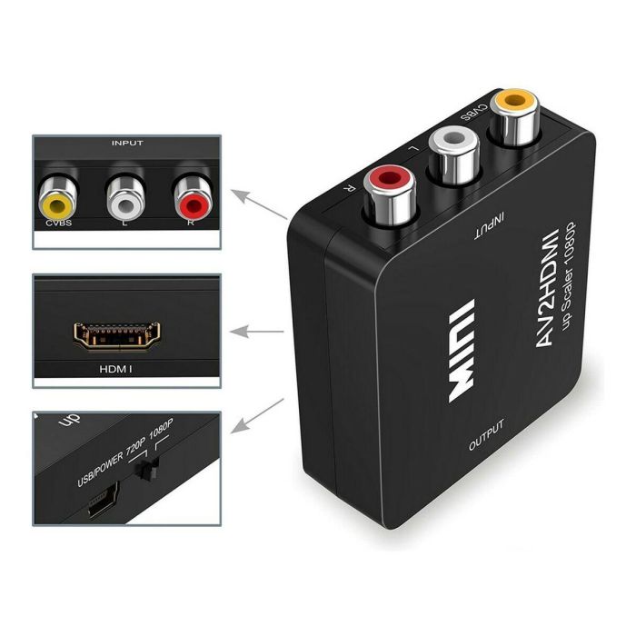 Repetidor de Señal HDMI 3 x RCA 3