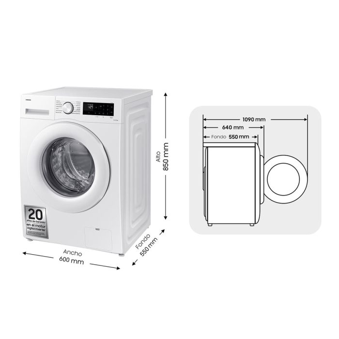 Lavadora Samsung WW11DG5B25TEEC 11 Kg 60 cm 1400 rpm 3