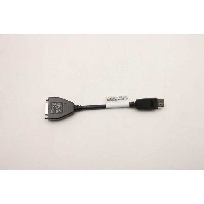 Lenovo DP to DVI dongle cable, converts DisplayPort signals to DVI, compatible with Lenovo desktops and notebooks. 2 Lenovo DP to DVI dongle cable, converts DisplayPort signals to DVI, compatible with Lenovo desktops and notebooks. 2