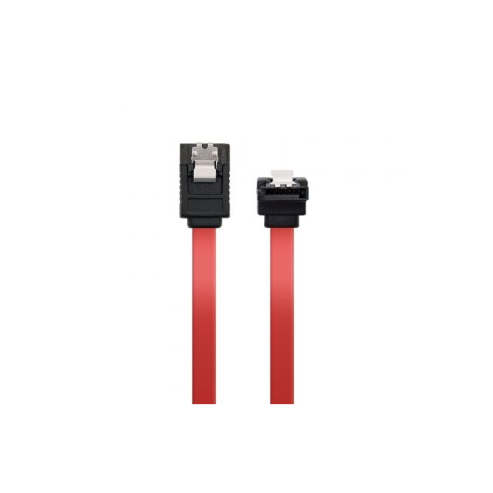 Nano Cable 10.18.0301 Cable de Datos SATA Acodado con Conectores Hembra-Hembra y Anclajes - 0.5m Rojo y Conectores Negros (3 Gbp/s) 2 Nano Cable 10.18.0301 Cable de Datos SATA Acodado con Conectores Hembra-Hembra y Anclajes - 0.5m Rojo y Conectores Negros (3 Gbp/s) 2