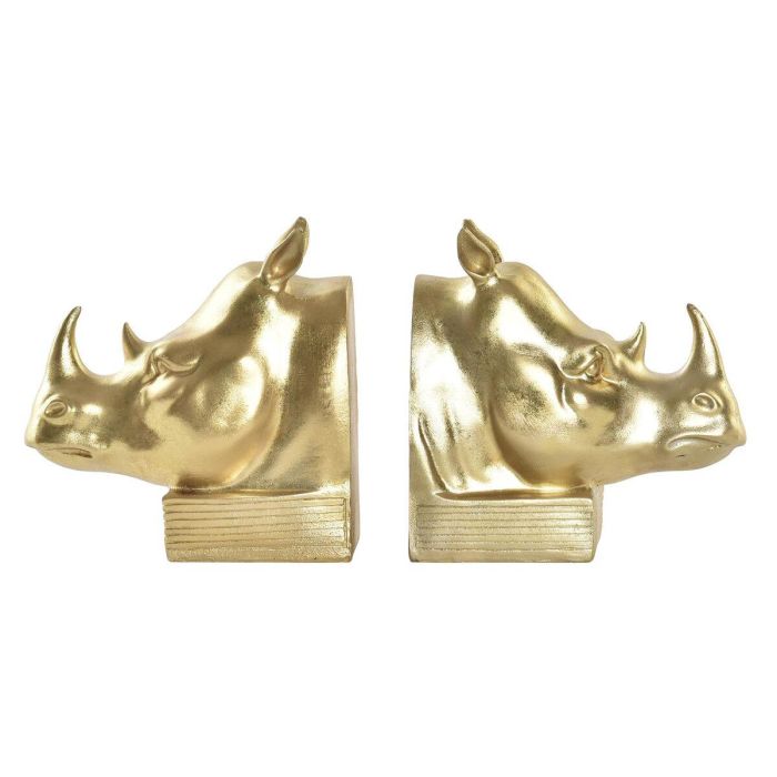 Sujetalibros Colonial DKD Home Decor Dorado 7.5 x 14.5 x 15 cm Set de 2 Sujetalibros Colonial DKD Home Decor Dorado 7.5 x 14.5 x 15 cm Set de 2