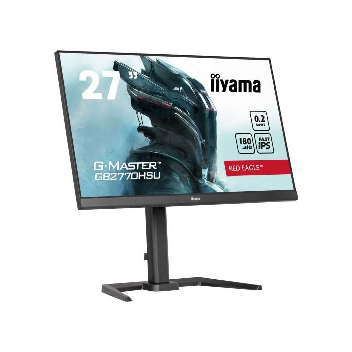 Iiyama Monitor G-MASTER GB2770HSU-B6 27" Full HD 180Hz IPS 0.2ms con 4x USB 3.2 Gen 1 y Flicker Free 4