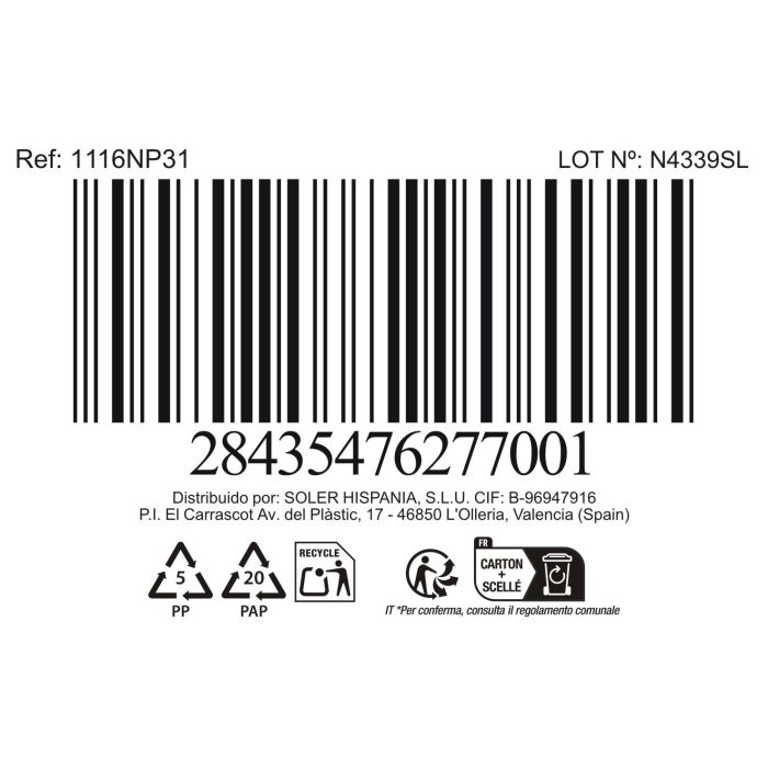 La Mediterranea Ensaladera Temara Opal 18 cm 3