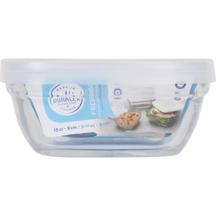 Duralex Fiambrera Transparente Freshbox 9x9x4 cm (12 Unidades) 1