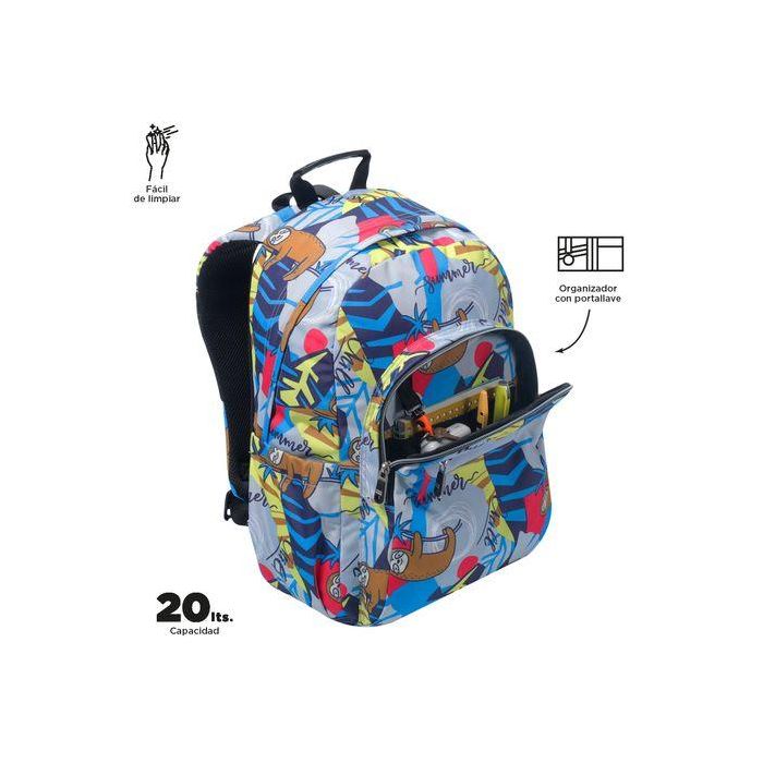 Totto Mochila Acuareles Lazel (33x44x14) - 20L, MA04ECO021-2416N-6YB, adaptable a carro y espalda 4