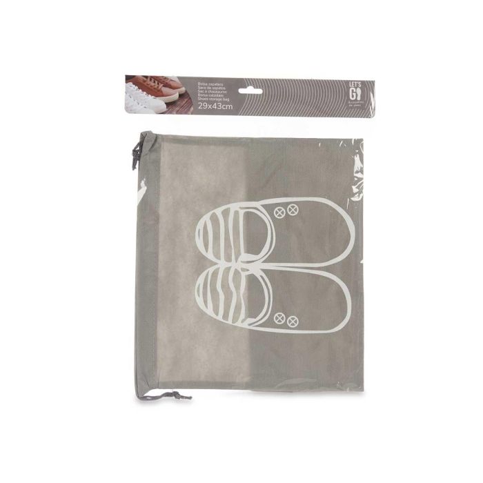 Bolsa Zapatero Gris Arte Regal 36x43x1.5 cm - Tela y PVC (36 Unidades) 2 Bolsa Zapatero Gris Arte Regal 36x43x1.5 cm - Tela y PVC (36 Unidades) 2