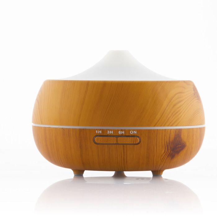 Humidificador Difusor de Aromas con LED Multicolor Wooden-Effect InnovaGoods