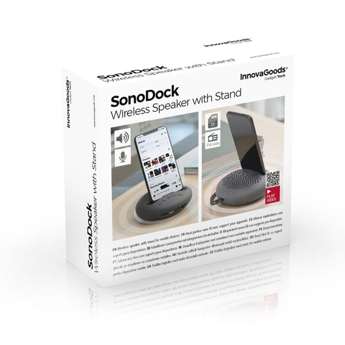 Altavoz Inalámbrico con Soporte para Dispositivos Sonodock InnovaGoods 1