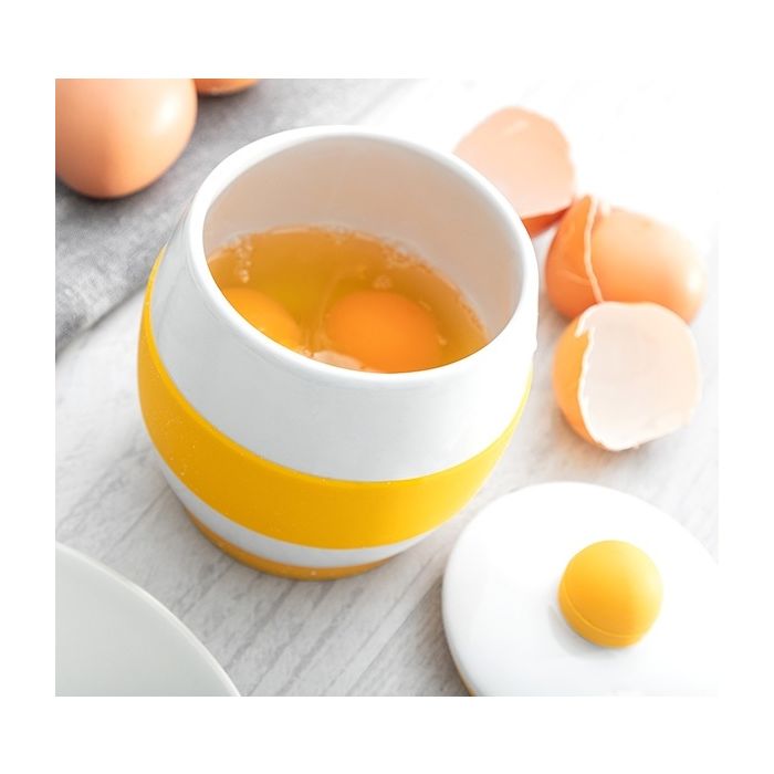 Cuecehuevos Cerámico para Microondas con Recetas Eggsira