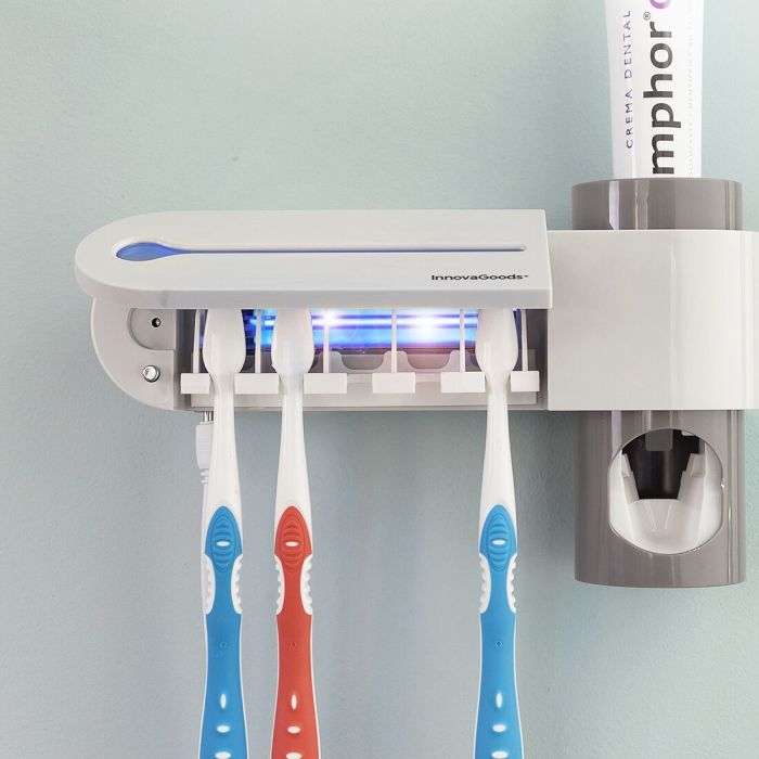 Esterilizador UV de Cepillos Dentales con Soporte y Dispensador de Dentífrico Smiluv InnovaGoods 7