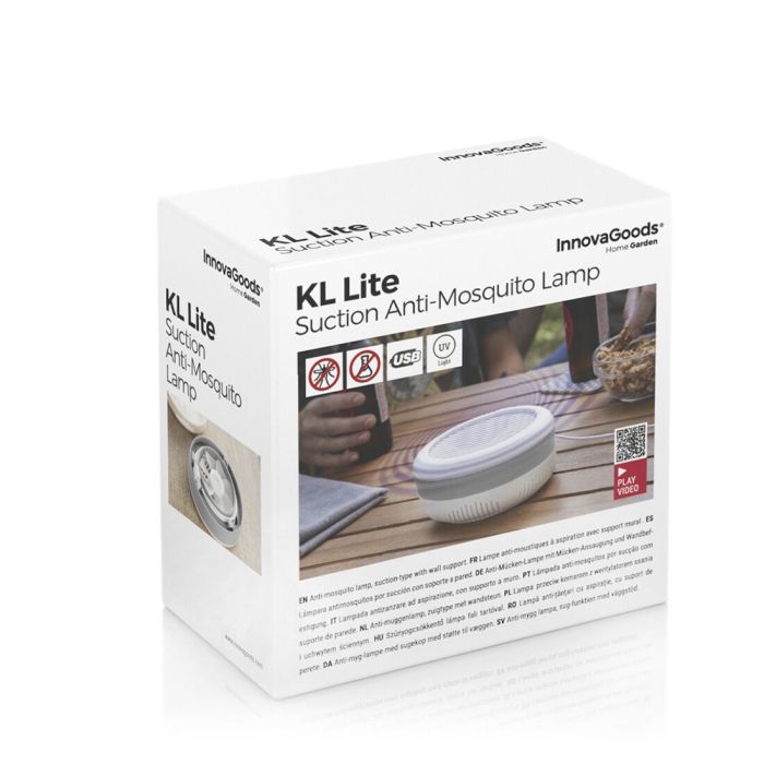 Lámpara Antimosquitos por Succión con Soporte de Pared KL Lite InnovaGoods 1
