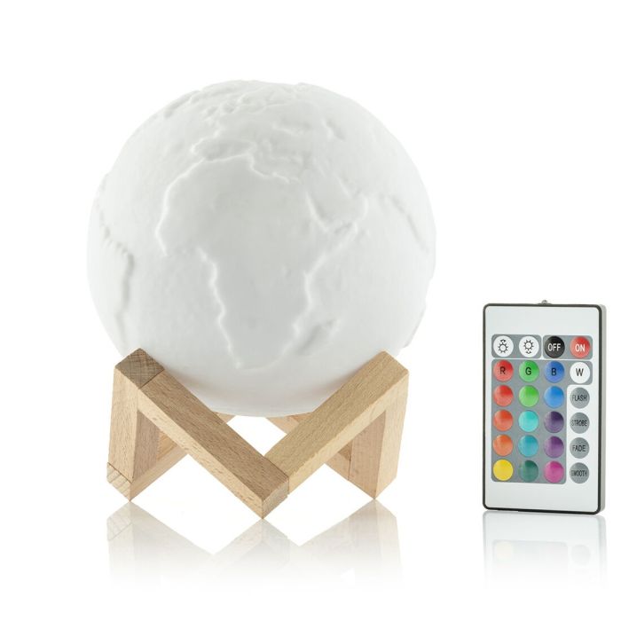 Lámpara LED Recargable Planeta Tierra Worldy InnovaGoods 1 Lámpara LED Recargable Planeta Tierra Worldy InnovaGoods 1