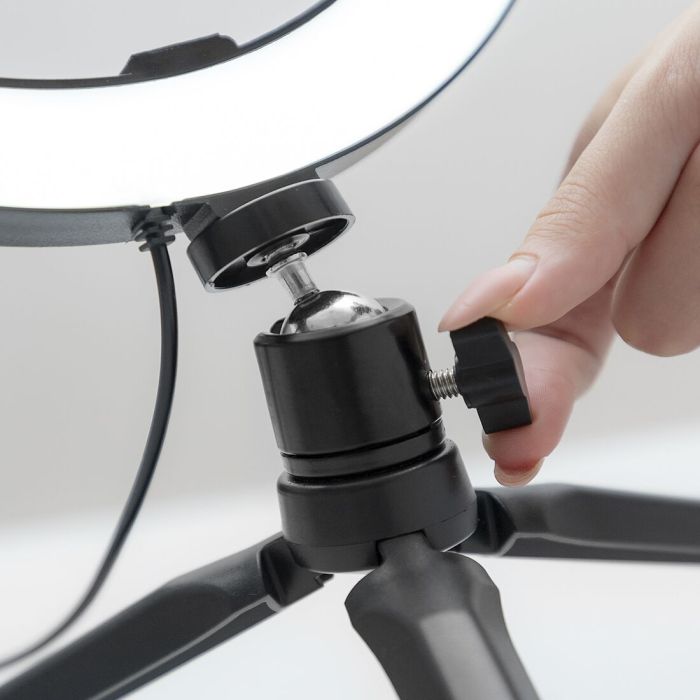 Aro de Luz Selfie con Trípode y Mando Youaro InnovaGoods 4 Aro de Luz Selfie con Trípode y Mando Youaro InnovaGoods 4