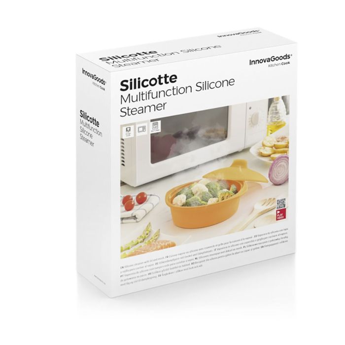 Vaporera de Silicona Multifunción con Recetas Silicotte InnovaGoods 1