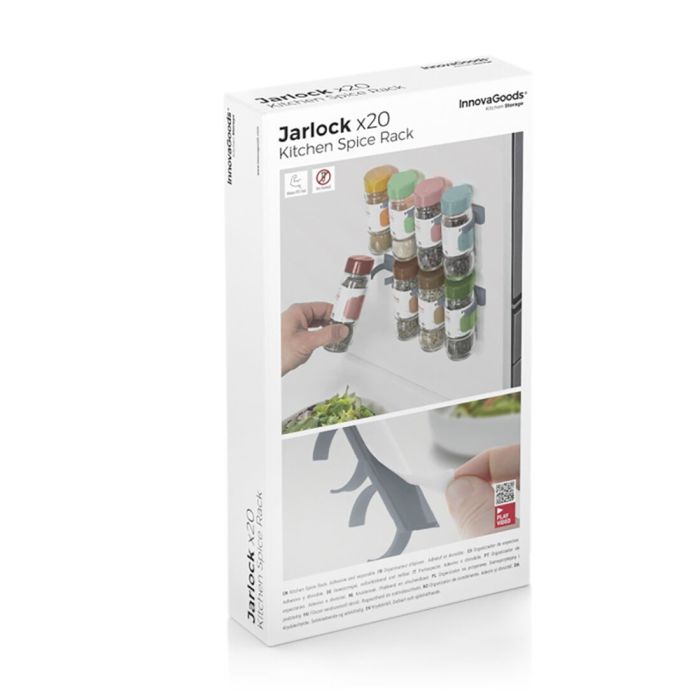 Organizador de Especias Adhesivo y Divisible Jarlock x20 InnovaGoods 1