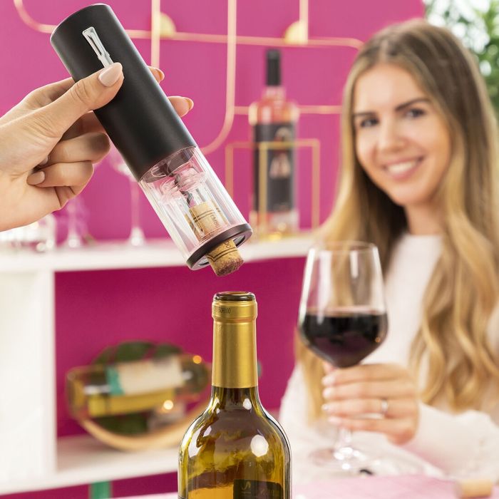 Sacacorchos Eléctrico Recargable con Accesorios para Vino Corklux InnovaGoods 13