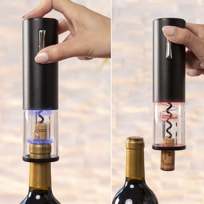 Sacacorchos Eléctrico Recargable con Accesorios para Vino Corklux InnovaGoods 11