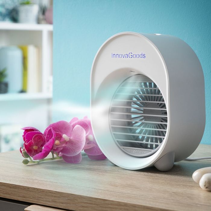 Mini Climatizador Humidificador por Ultrasonidos con LED Koolizer InnovaGoods