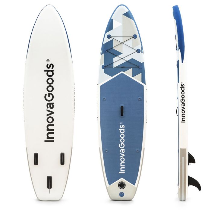 Tabla de Paddle Surf Hinchable 2 en 1 con Asiento y Accesorios Kaddle InnovaGoods 10,5' 4