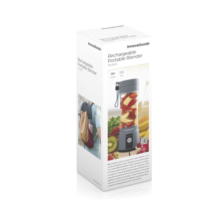 Batidora de Vaso Portátil Recargable Frubler InnovaGoods 1 Batidora de Vaso Portátil Recargable Frubler InnovaGoods 1
