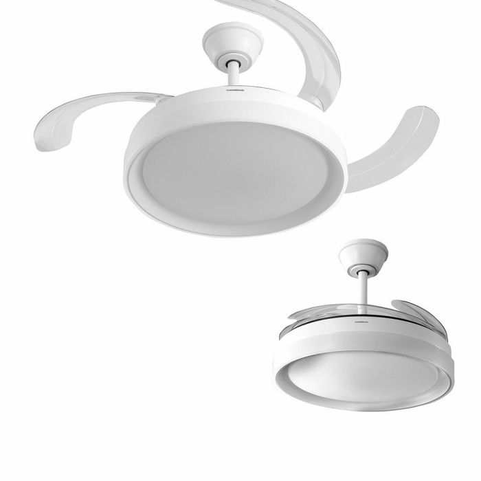 Ventilador de Techo con Luz LED y 4 Aspas Retráctiles Blalefan InnovaGoods Blanco 72 W 3