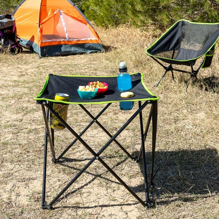 Mesa de Camping Textil Plegable con Funda Cafolby InnovaGoods 7