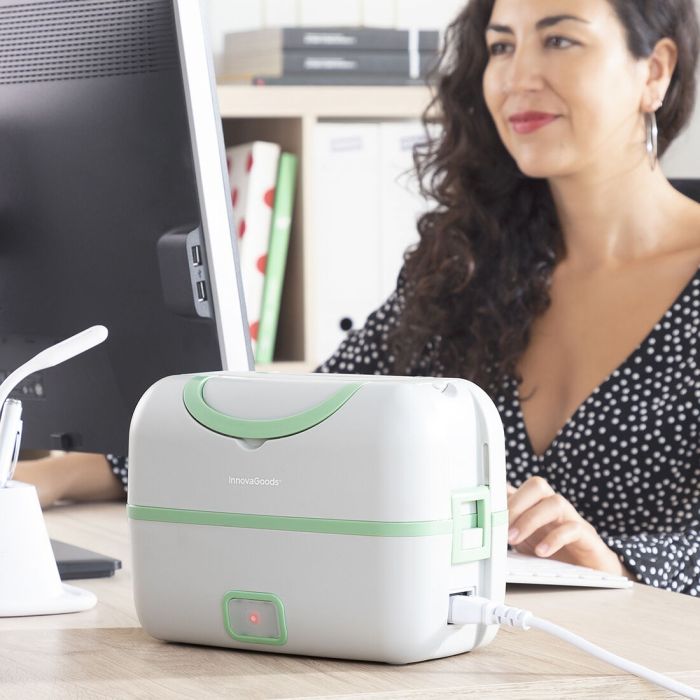 Fiambrera Eléctrica de Vapor 3 en 1 con Recetas Beneam InnovaGoods Rectangular Plástico ABS (Reacondicionado A+) 12