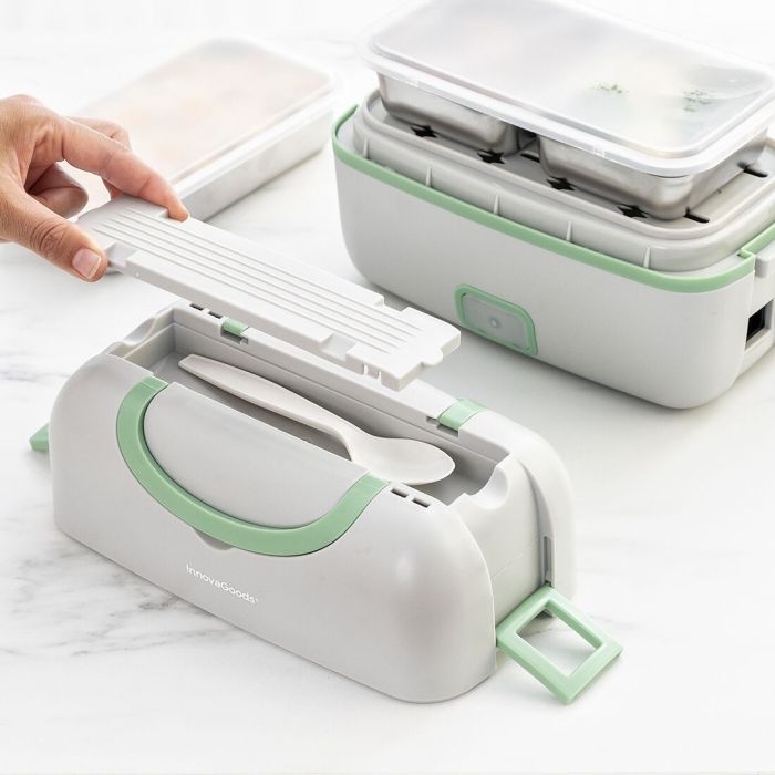 Fiambrera Eléctrica de Vapor 3 en 1 con Recetas Beneam InnovaGoods Rectangular Plástico ABS (Reacondicionado A+) 8