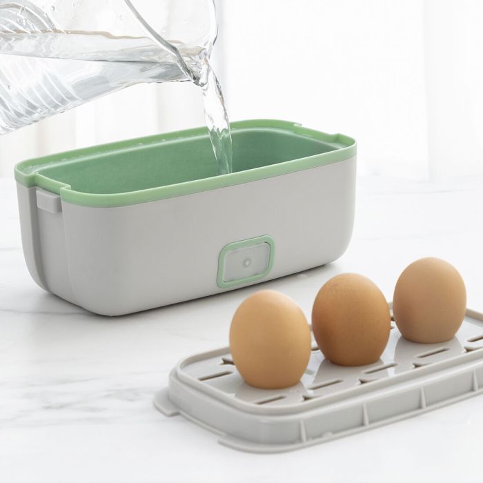 Fiambrera Eléctrica de Vapor 3 en 1 con Recetas Beneam InnovaGoods Rectangular Plástico ABS (Reacondicionado A+) 6