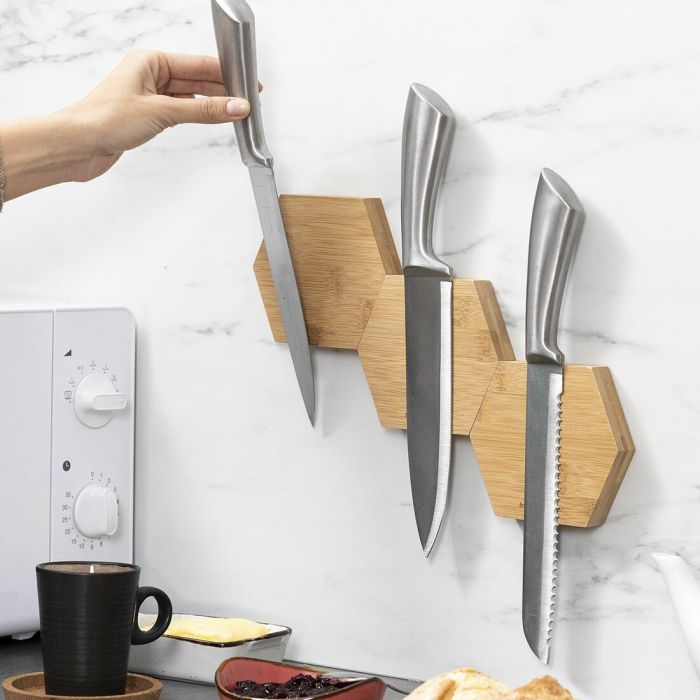 Soportes Adhesivos Magnéticos de Bambú Magbu InnovaGoods (Reacondicionado A+) 5