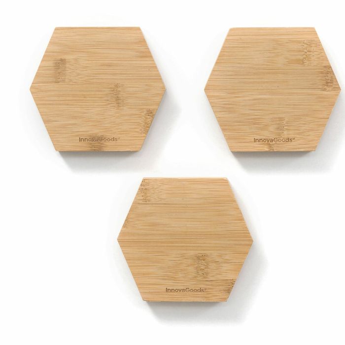 Soportes Adhesivos Magnéticos de Bambú Magbu InnovaGoods (Reacondicionado A+) 3