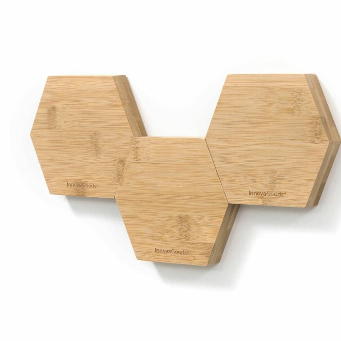 Soportes Adhesivos Magnéticos de Bambú Magbu InnovaGoods (Reacondicionado A+) 2