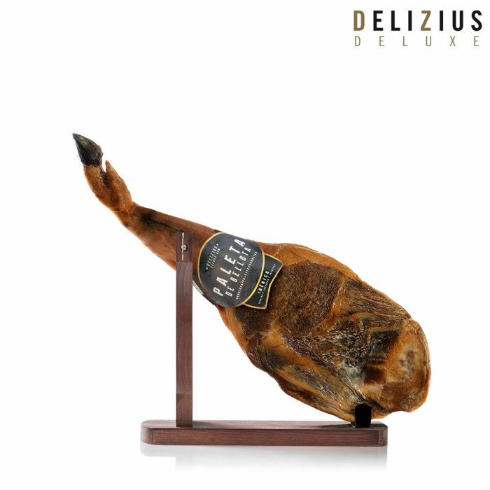 Set de Paleta Ibérica de Bellota y Jamonero Delizius Deluxe