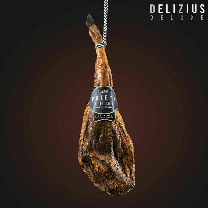 Set de Paleta Ibérica de Bellota y Jamonero Delizius Deluxe 5